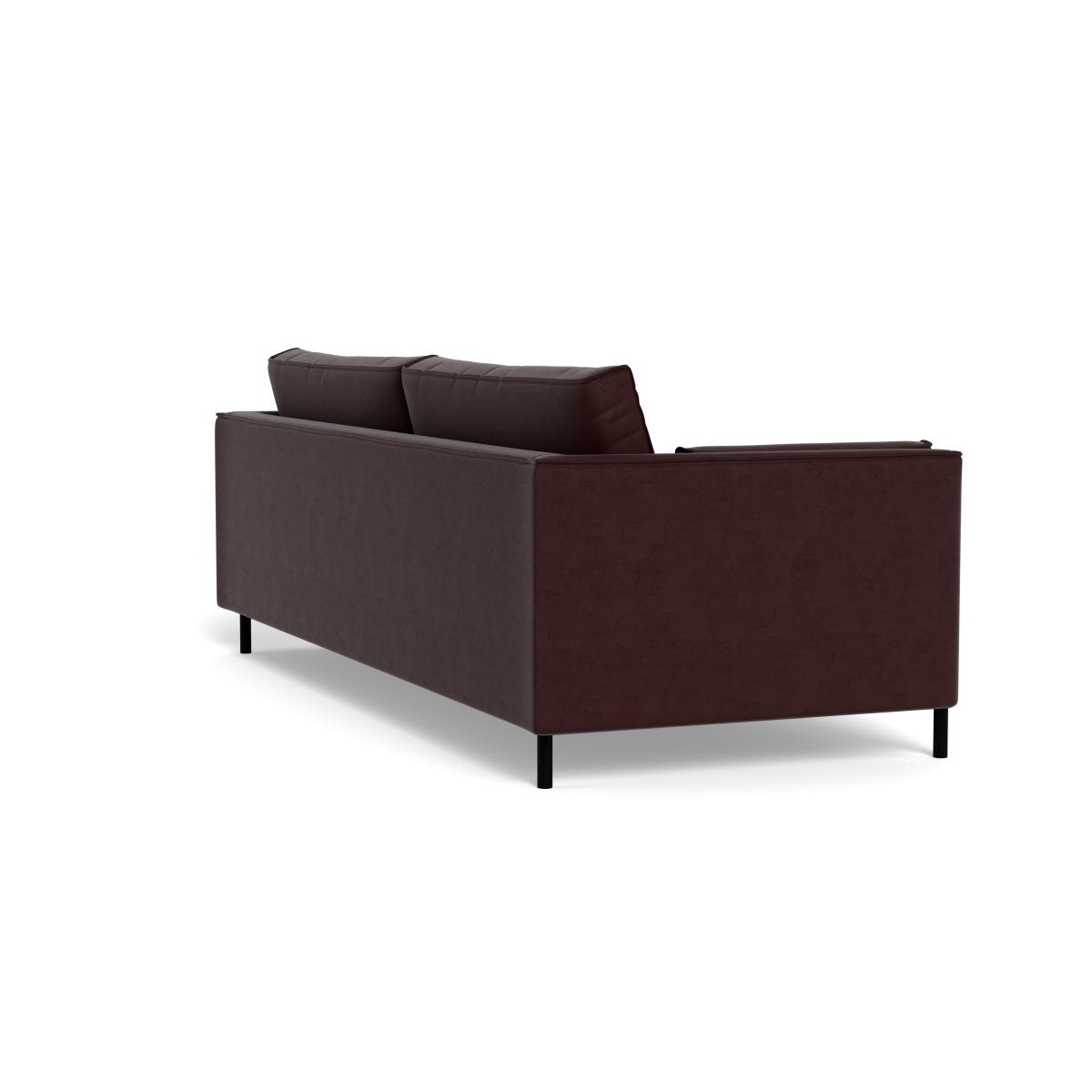 Heal's Tortona 4 Seater Sofa Smart Luxe Velvet Acorn Black Feet – image 5