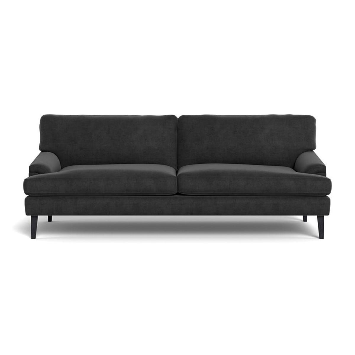 Heal's Stanton 4 Seater Sofa Smart Luxe Velvet Nickel Black Feet – image 2