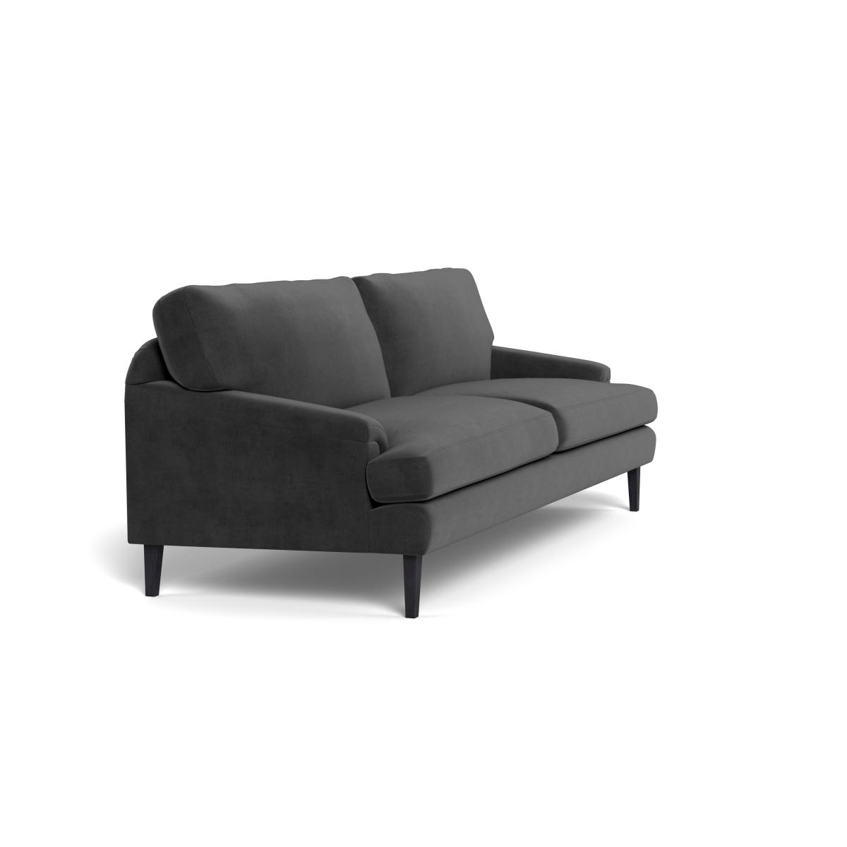 Heal's Stanton 4 Seater Sofa Smart Luxe Velvet Nickel Black Feet – image 3