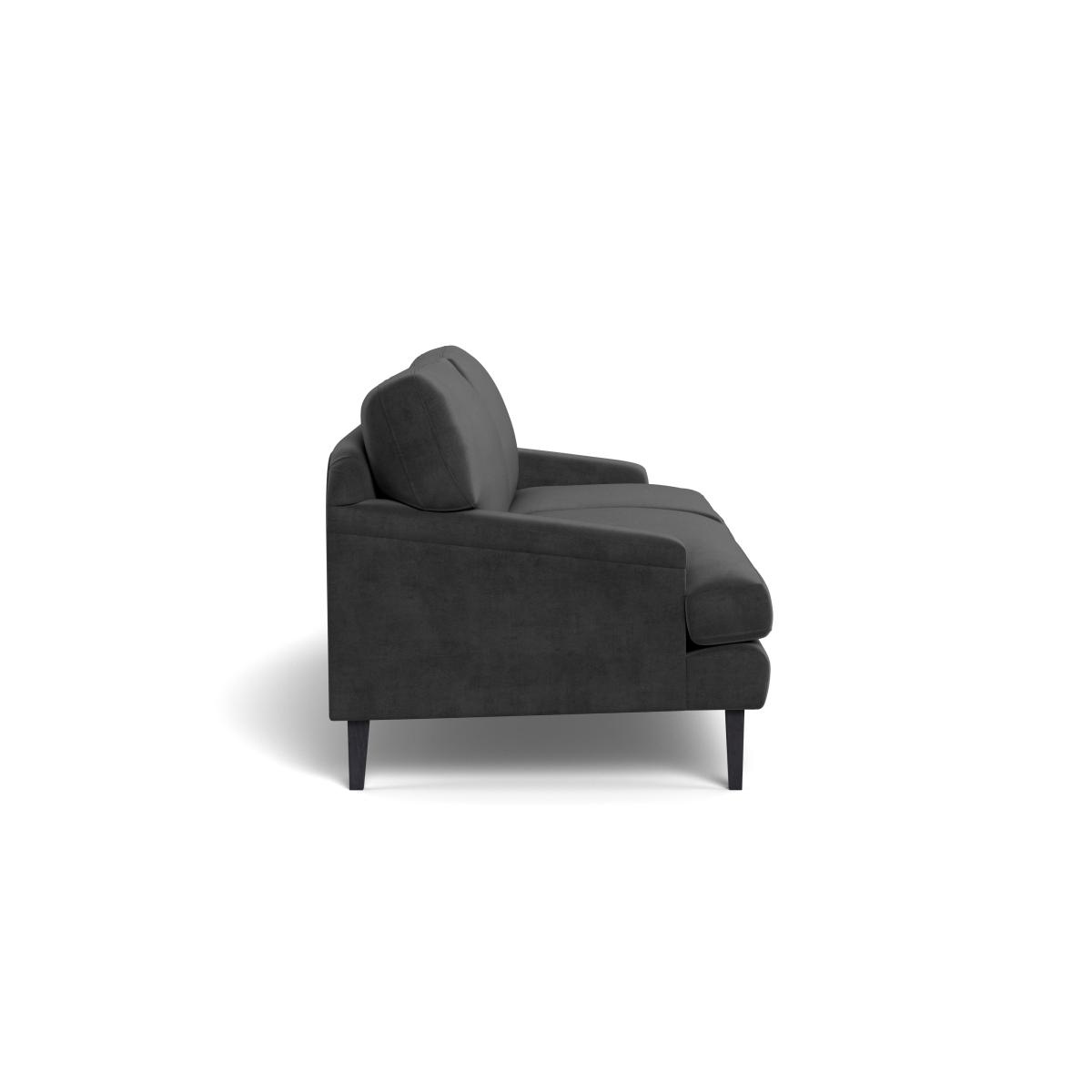 Heal's Stanton 4 Seater Sofa Smart Luxe Velvet Nickel Black Feet – image 4