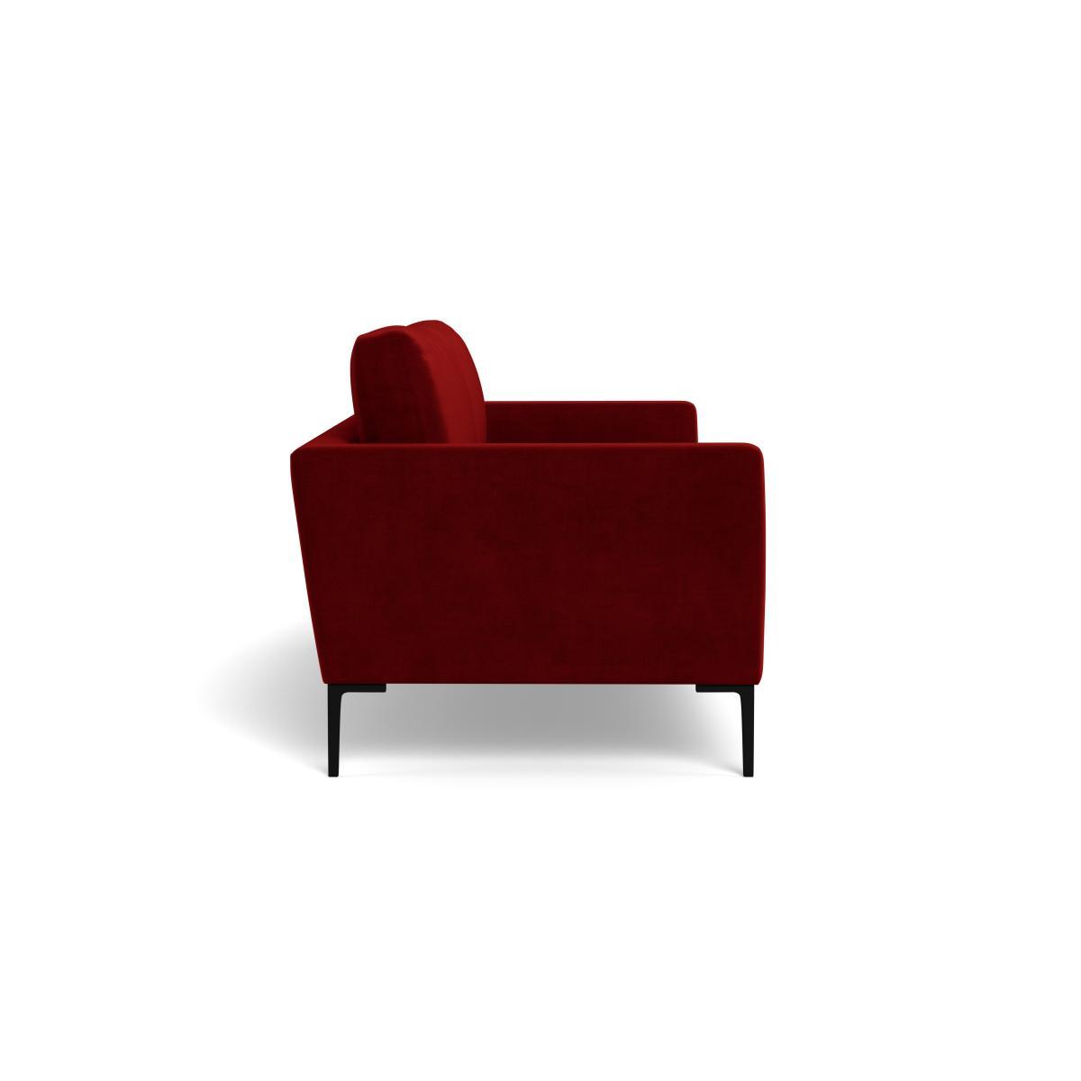 Heal's Eton 4 Seater Sofa Smart Luxe Velvet Mulberry Brass Feet - Heal's UK Furniture – image 3