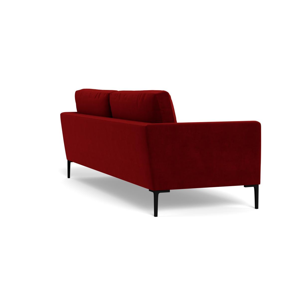 Heal's Eton 4 Seater Sofa Smart Luxe Velvet Mulberry Brass Feet - Heal's UK Furniture – image 4