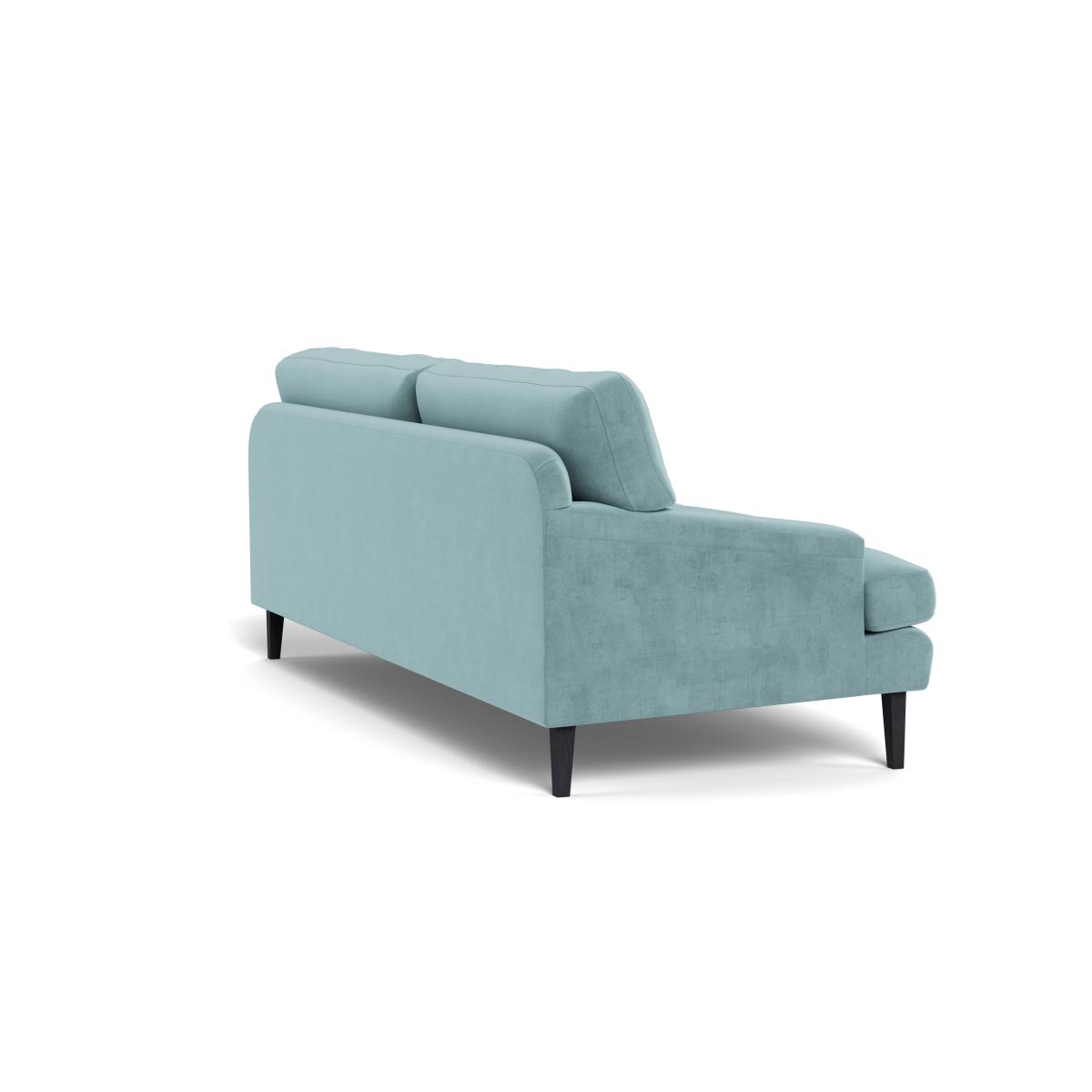 Heal's Stanton 4 Seater Sofa Smart Luxe Velvet Mineral Blue Black Feet – image 5