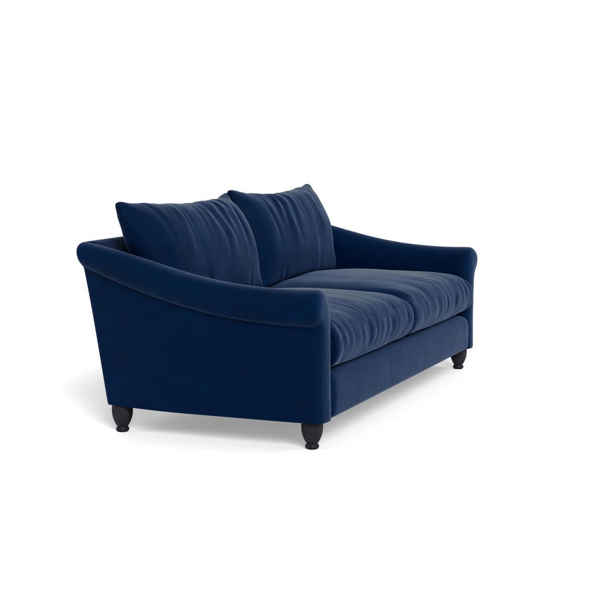 Heal's Devon 4 Seater Velvet Midnight Walnut Stain Beech Feet - Heal's UK Furniture – image 2