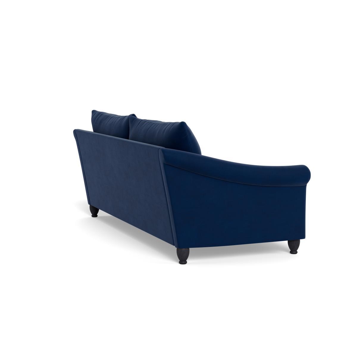Heal's Devon 4 Seater Velvet Midnight Walnut Stain Beech Feet - Heal's UK Furniture – image 4