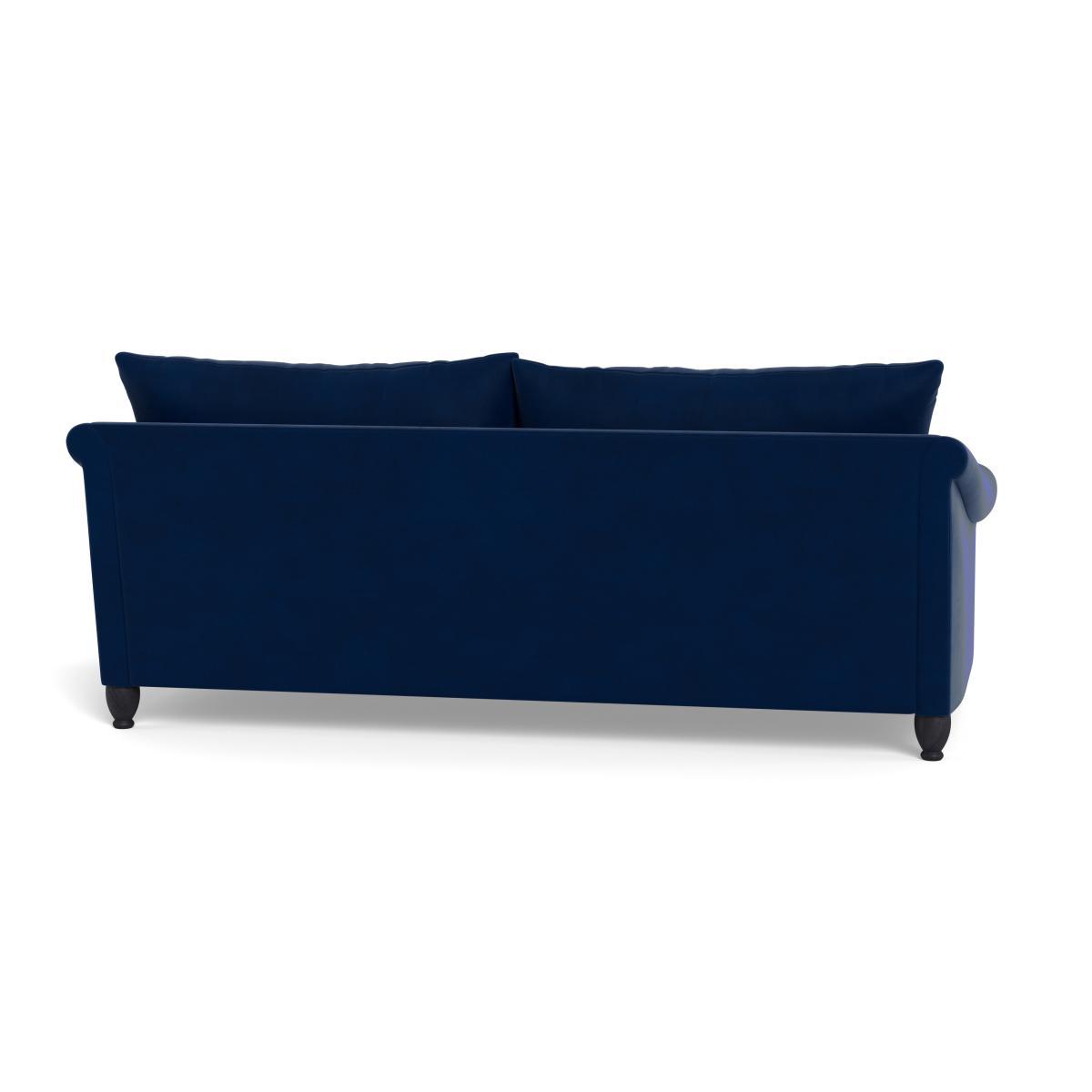 Heal's Devon 4 Seater Velvet Midnight Walnut Stain Beech Feet - Heal's UK Furniture – image 5