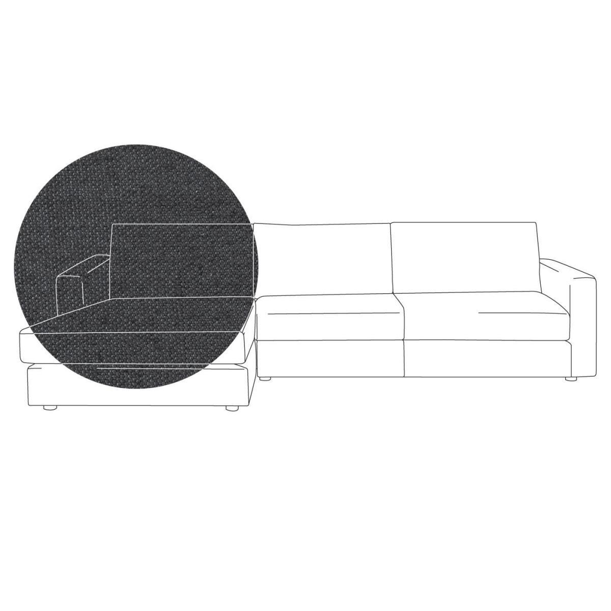 Heal's Nimbus II LHF 4 Seater Corner Chaise Velvet Black Black Feet - Heal's UK Furniture – image 11