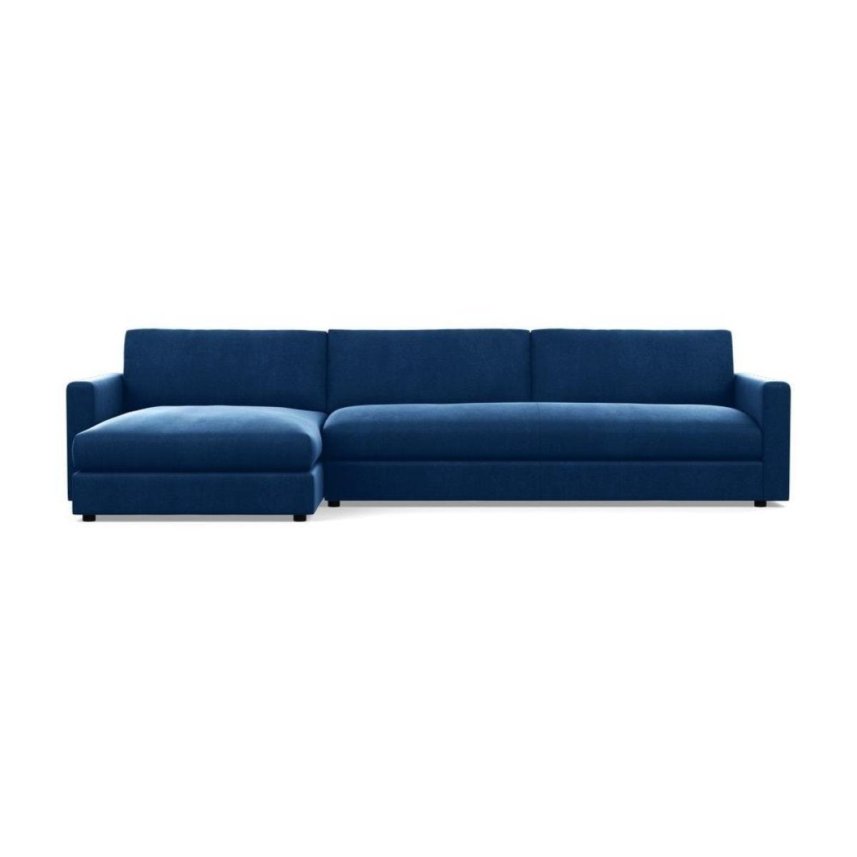 Heal's Nimbus II LHF 4 Seater Corner Chaise Velvet Black Black Feet - Heal's UK Furniture – image 17