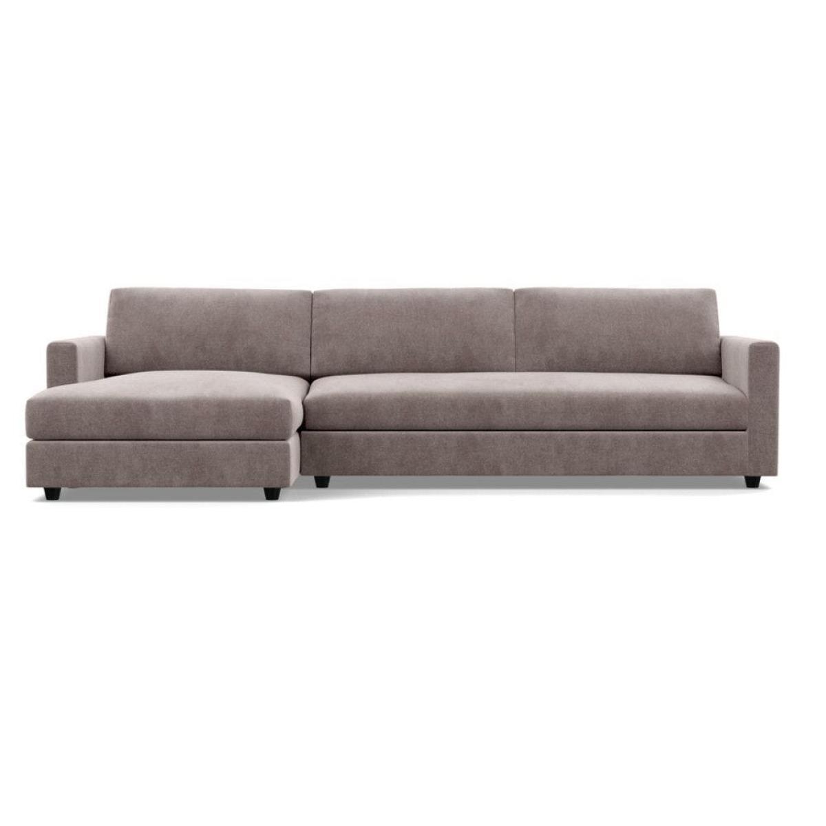 Heal's Nimbus II LHF 4 Seater Corner Chaise Velvet Black Black Feet - Heal's UK Furniture – image 24