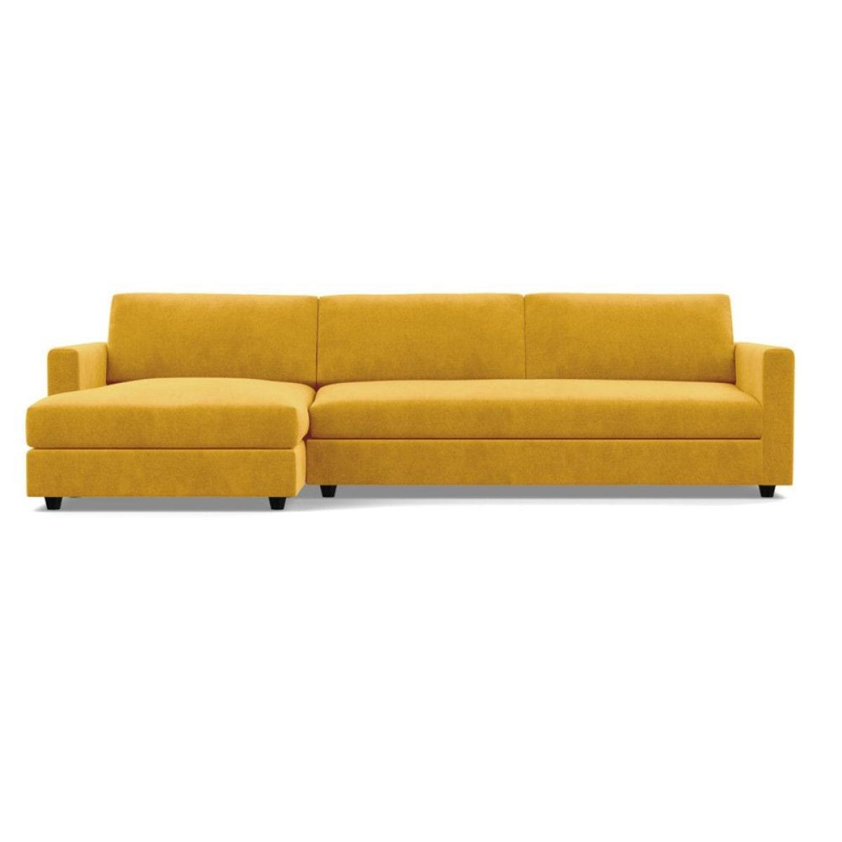Heal's Nimbus II LHF 4 Seater Corner Chaise Velvet Black Black Feet - Heal's UK Furniture – image 39