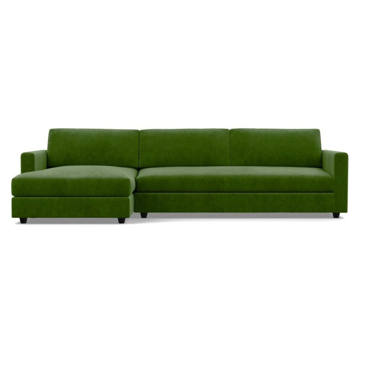 Heal's Nimbus II LHF 4 Seater Corner Chaise Velvet Black Black Feet - Heal's UK Furniture – image 5