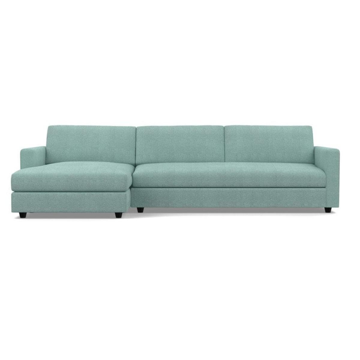 Heal's Nimbus II LHF 4 Seater Corner Chaise Velvet Black Black Feet - Heal's UK Furniture – image 44