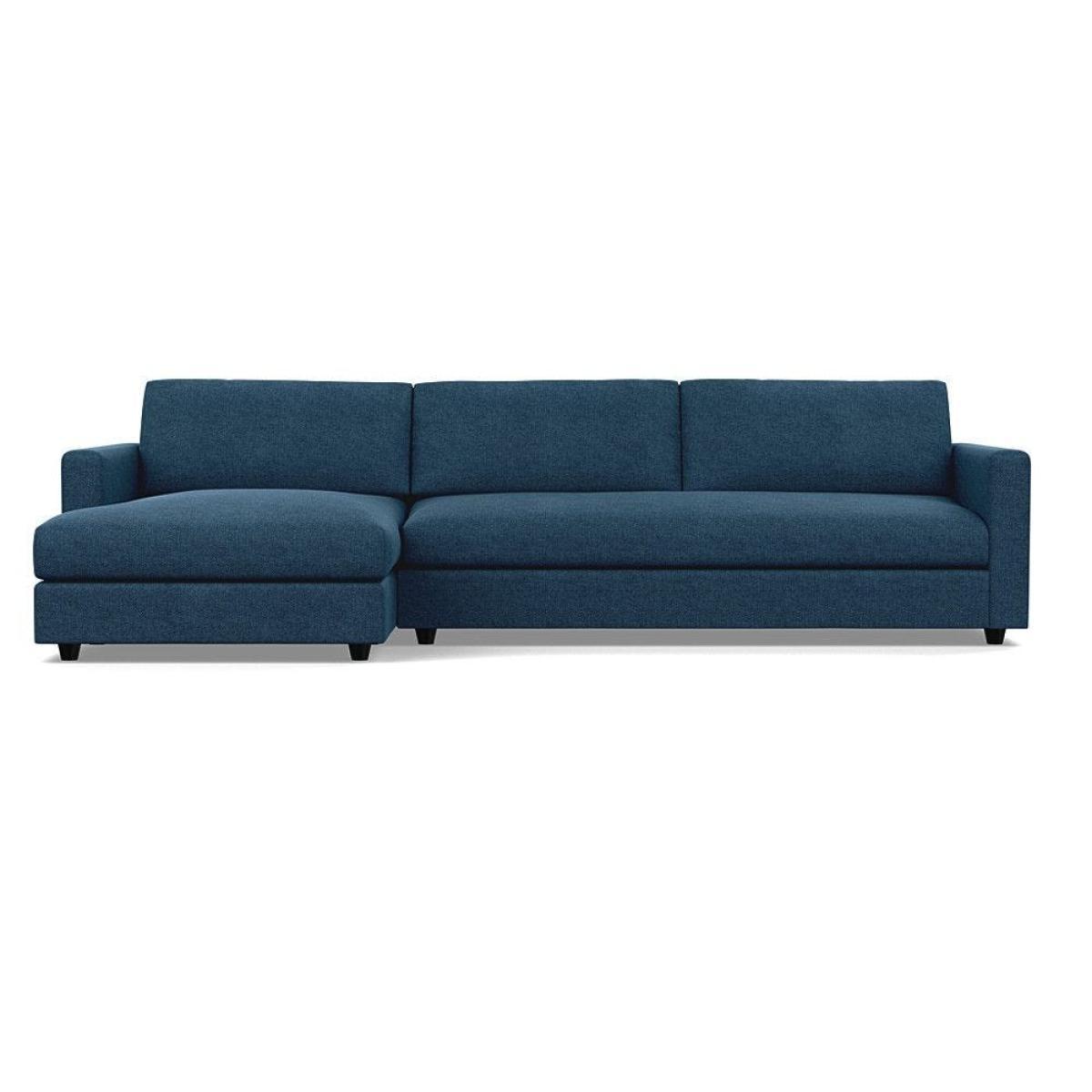 Heal's Nimbus II LHF 4 Seater Corner Chaise Velvet Black Black Feet - Heal's UK Furniture – image 50