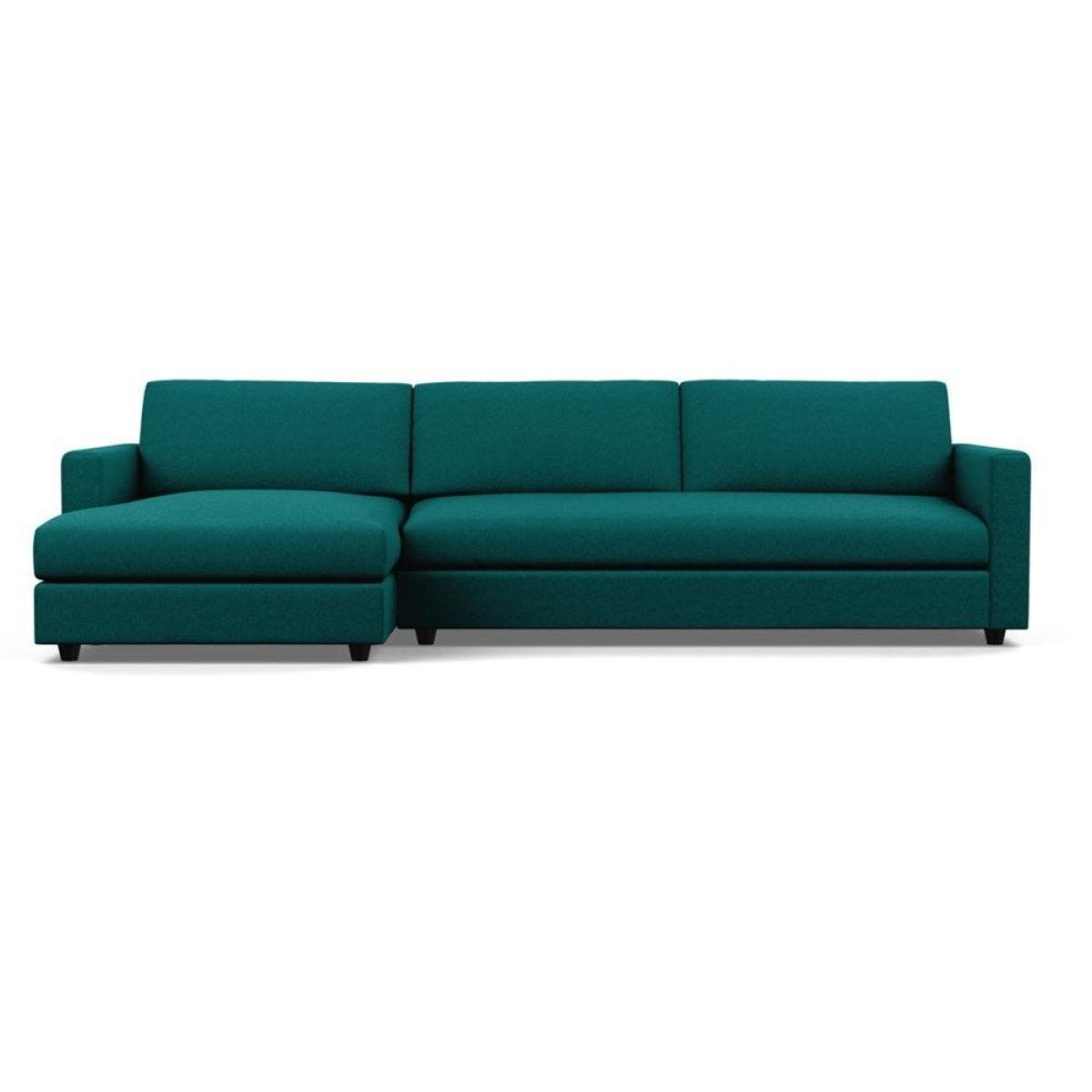 Heal's Nimbus II LHF 4 Seater Corner Chaise Velvet Black Black Feet - Heal's UK Furniture – image 8