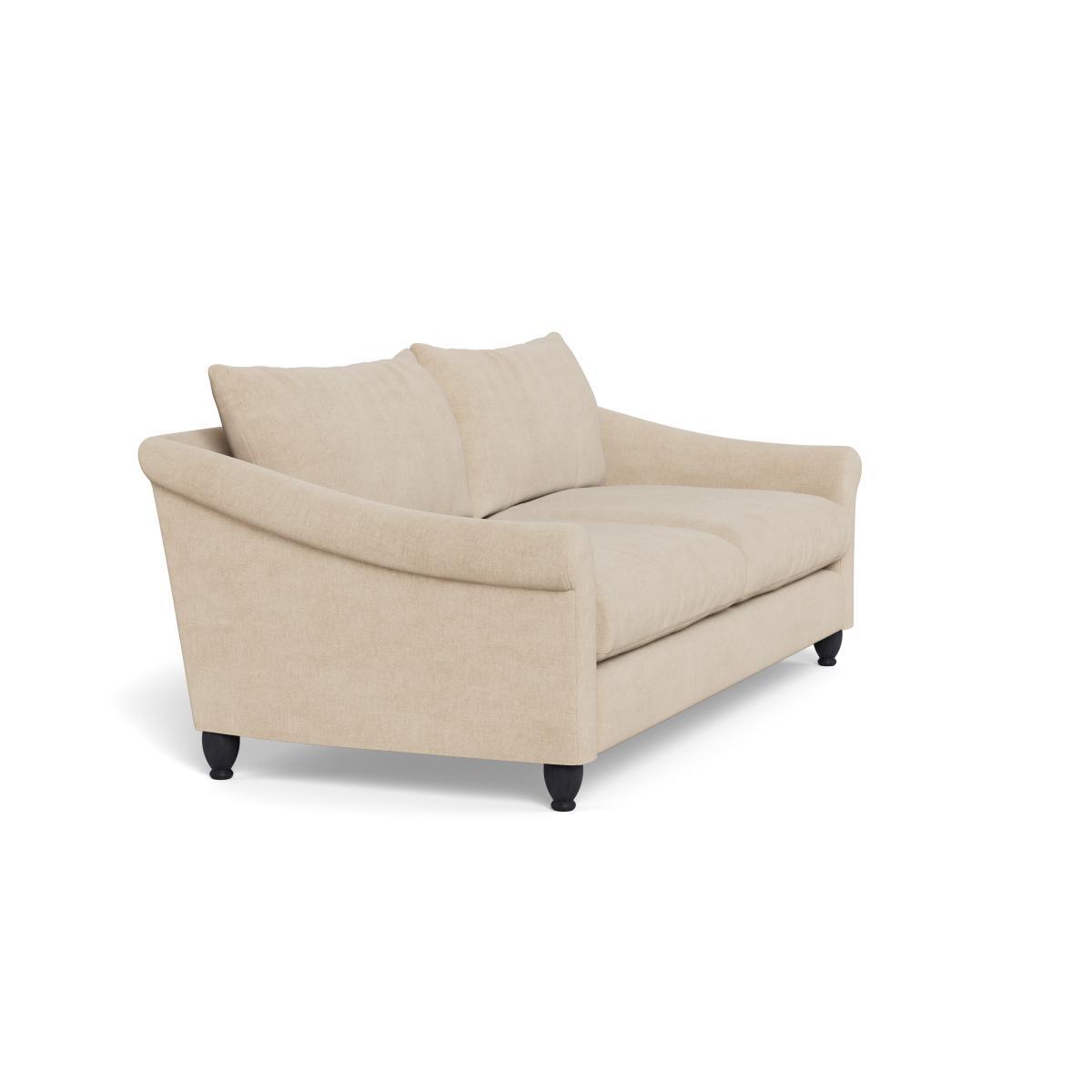 Heal's Devon 4 Seater Brushed Cotton Oat Walnut Stain Beech Feet - Heal's UK Furniture – image 2