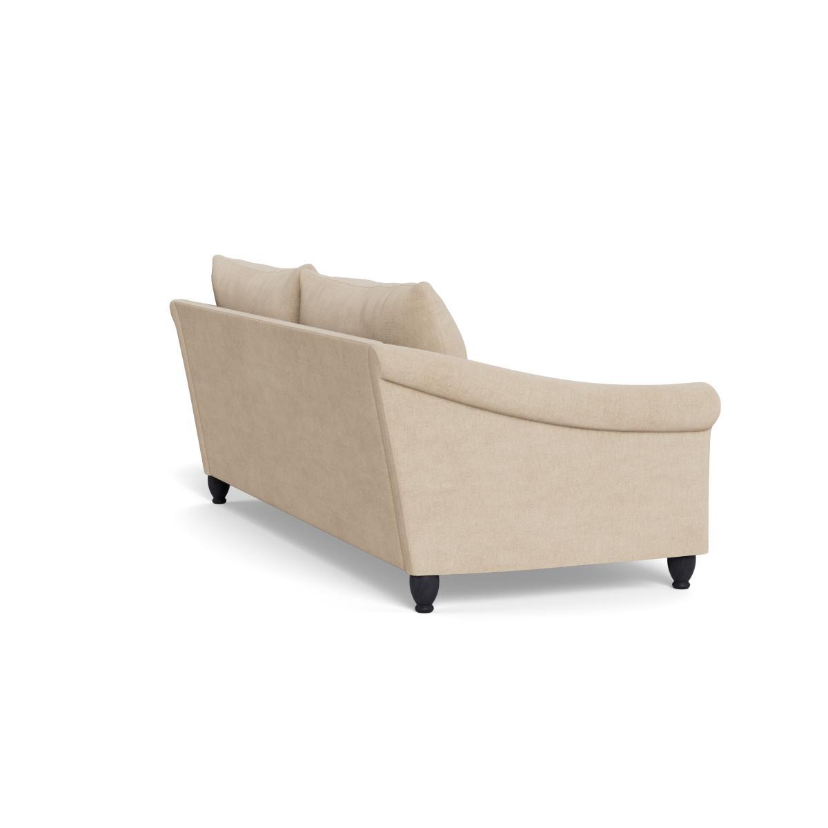 Heal's Devon 4 Seater Brushed Cotton Oat Walnut Stain Beech Feet - Heal's UK Furniture – image 4