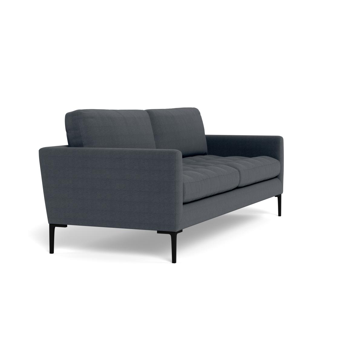 Heal's Eton 4 Seater Sofa Linen Dark Grey Brass Feet – image 3