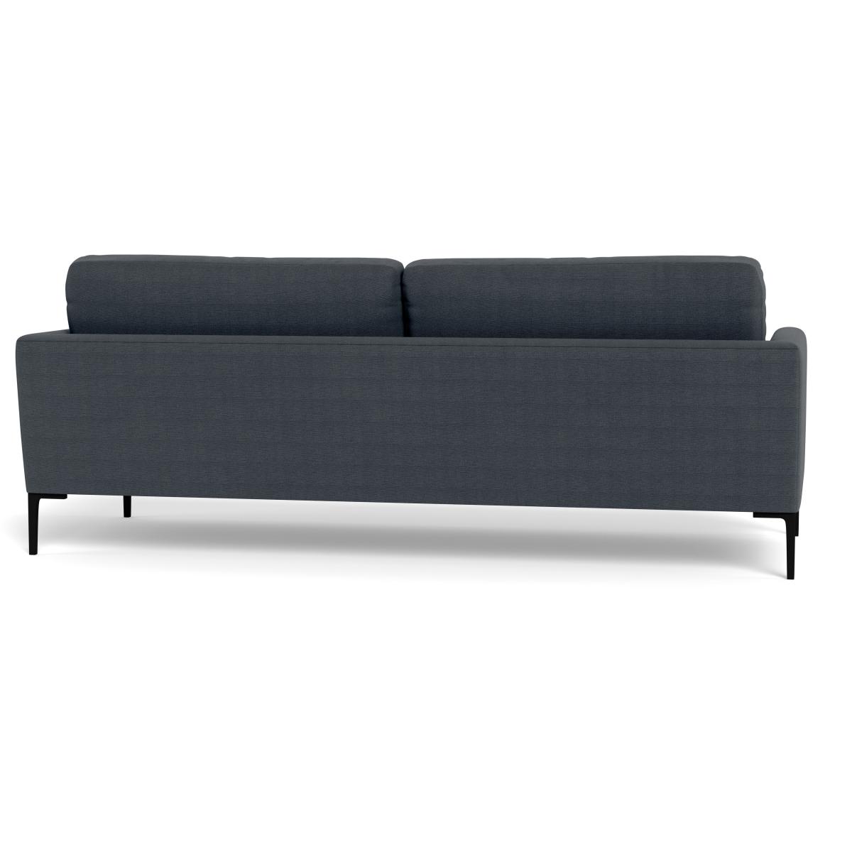 Heal's Eton 4 Seater Sofa Linen Dark Grey Brass Feet – image 6