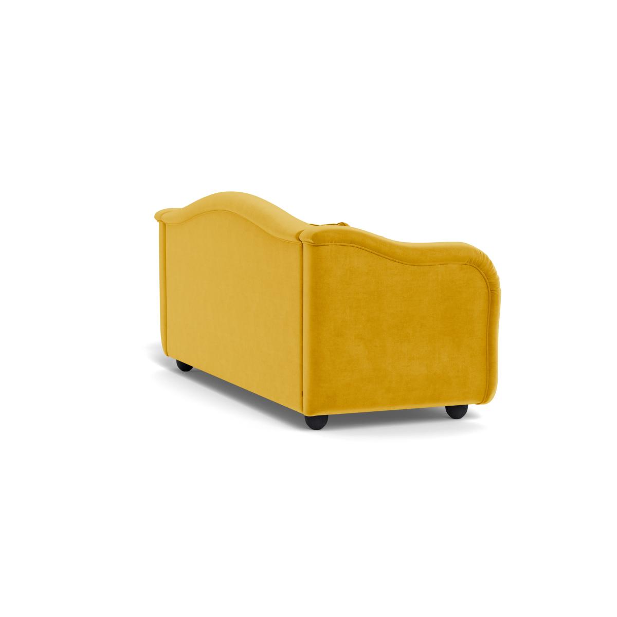 Heal's Tetbury 4 Seater Sofa Smart Luxe Velvet Canary Walnut Stained Beech Feet – image 5