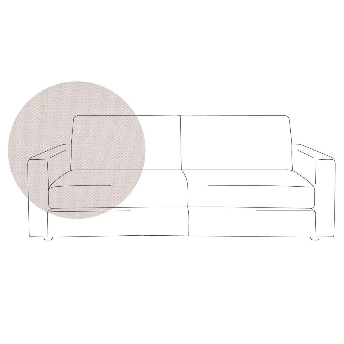 Heal's Nimbus 4 Seater Sofa Melton Wool Red Oxide Black Feet - Heal's UK Furniture – image 23