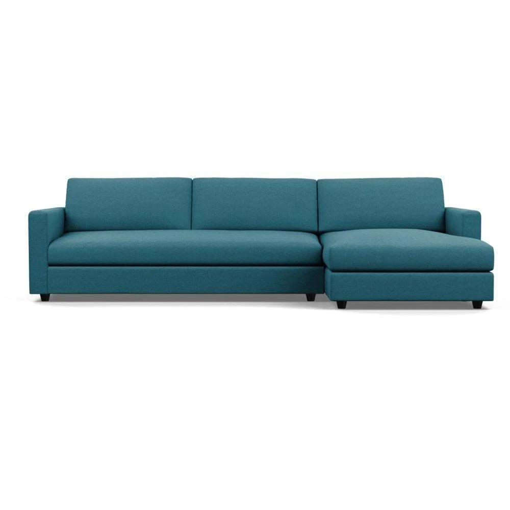Heal's Nimbus 4 Seater Right Hand Corner Chaise Capelo LinenCotton Inkspot Black Feet - Heal's UK Furniture – image 13