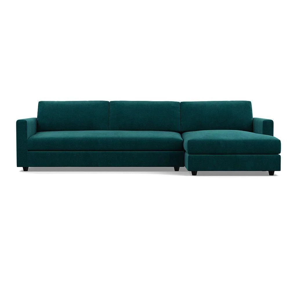 Heal's Nimbus 4 Seater Right Hand Corner Chaise Capelo LinenCotton Inkspot Black Feet - Heal's UK Furniture – image 14