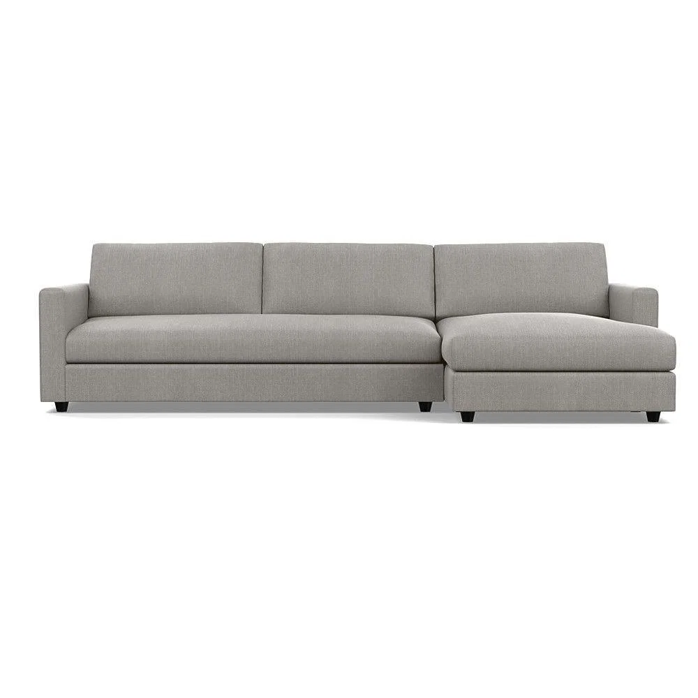 Heal's Nimbus 4 Seater Right Hand Corner Chaise Capelo LinenCotton Inkspot Black Feet - Heal's UK Furniture – image 17