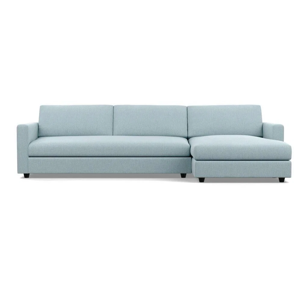 Heal's Nimbus 4 Seater Right Hand Corner Chaise Capelo LinenCotton Inkspot Black Feet - Heal's UK Furniture – image 25
