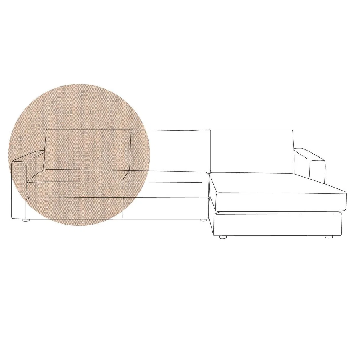 Heal's Nimbus 4 Seater Right Hand Corner Chaise Capelo LinenCotton Inkspot Black Feet - Heal's UK Furniture – image 30