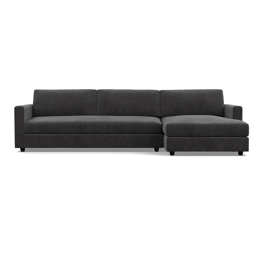 Heal's Nimbus 4 Seater Right Hand Corner Chaise Capelo LinenCotton Inkspot Black Feet - Heal's UK Furniture – image 39