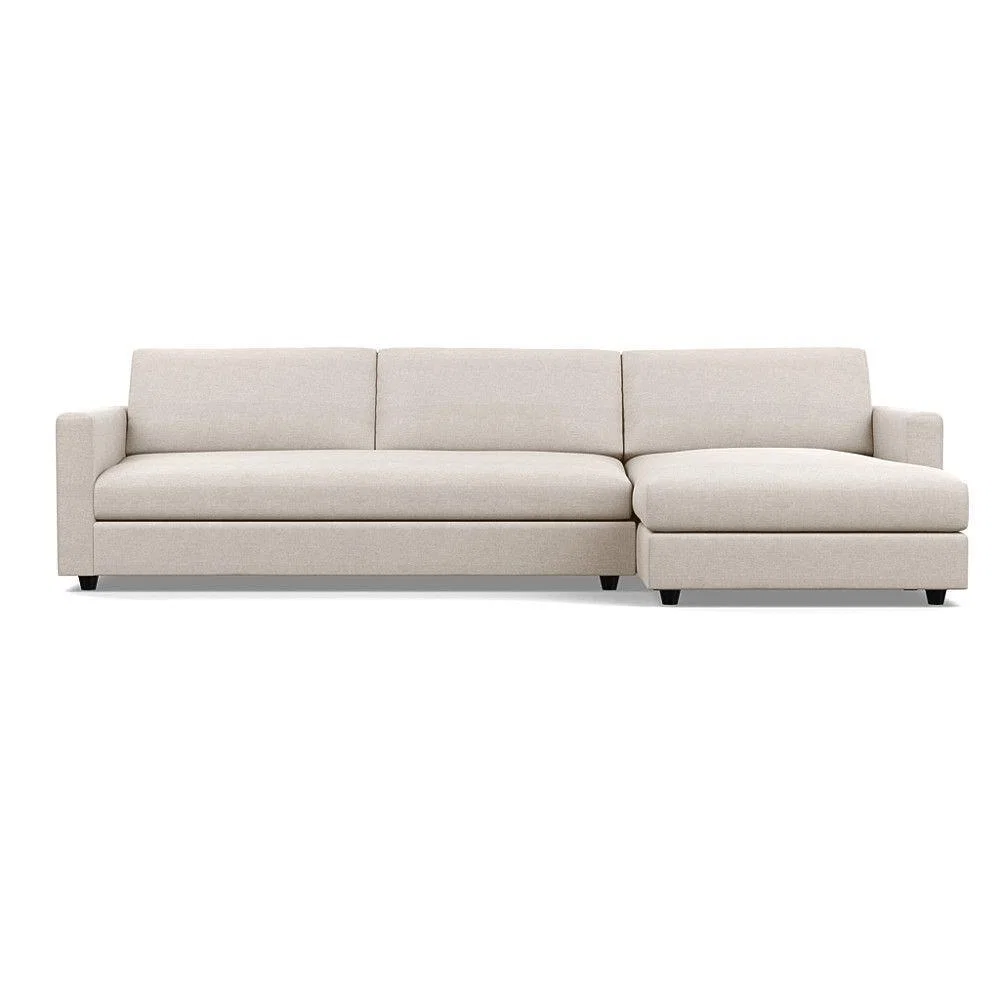 Heal's Nimbus 4 Seater Right Hand Corner Chaise Capelo LinenCotton Inkspot Black Feet - Heal's UK Furniture – image 43