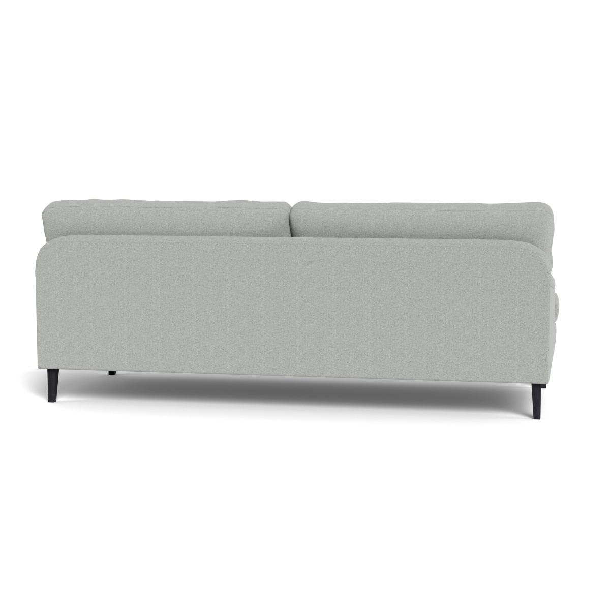 Heal's Stanton 4 Seater Sofa Melton Wool Limestone Black Feet – image 6