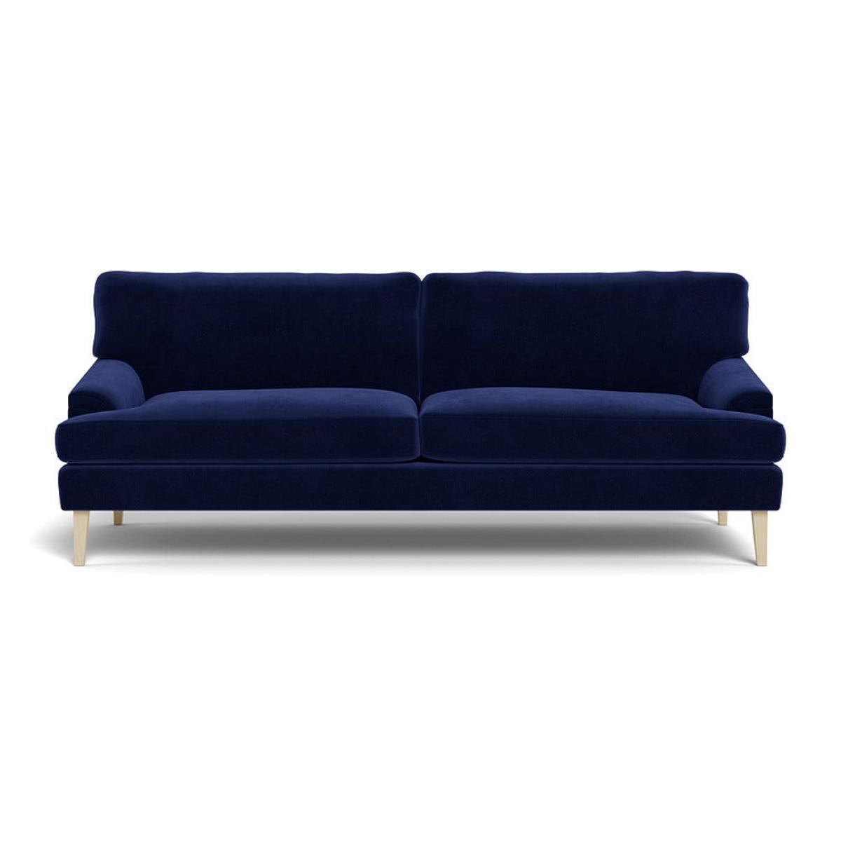 Heal's Stanton 4 Seater Sofa Smart Luxe Velvet Midnight Natural Feet – image 2