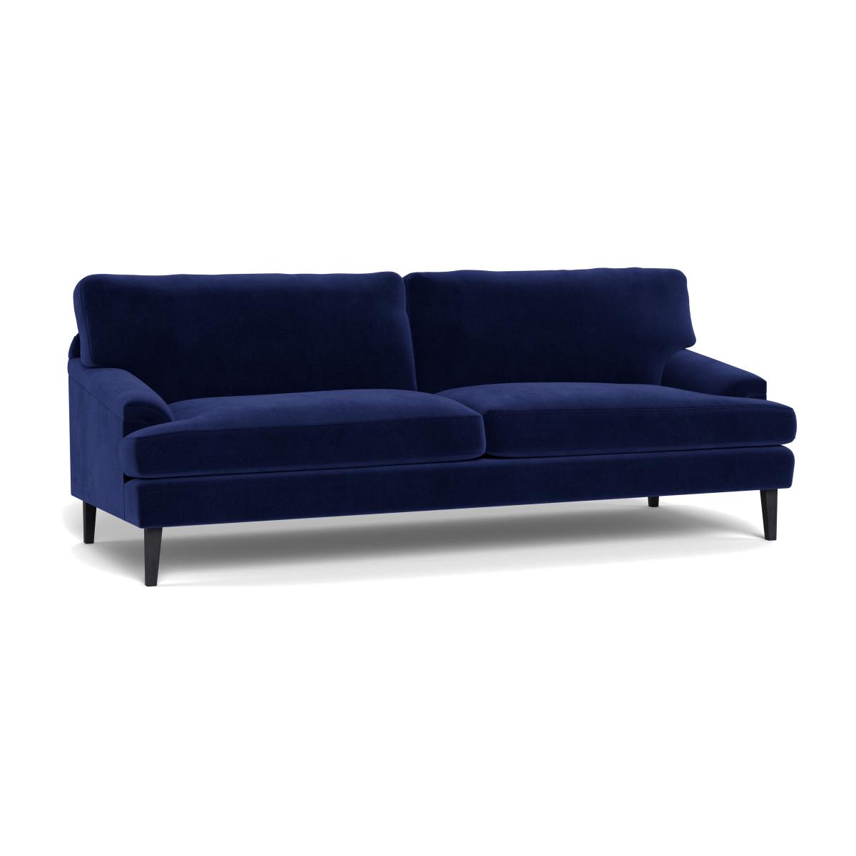 Heal's Stanton 4 Seater Sofa Smart Luxe Velvet Midnight Natural Feet – image 1