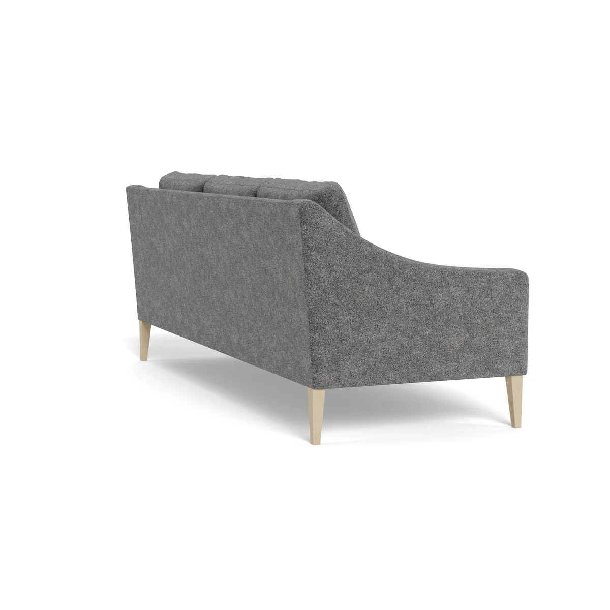 Heal's Richmond 4 Seater Sofa Melton Wool Shale WALNUT – image 4