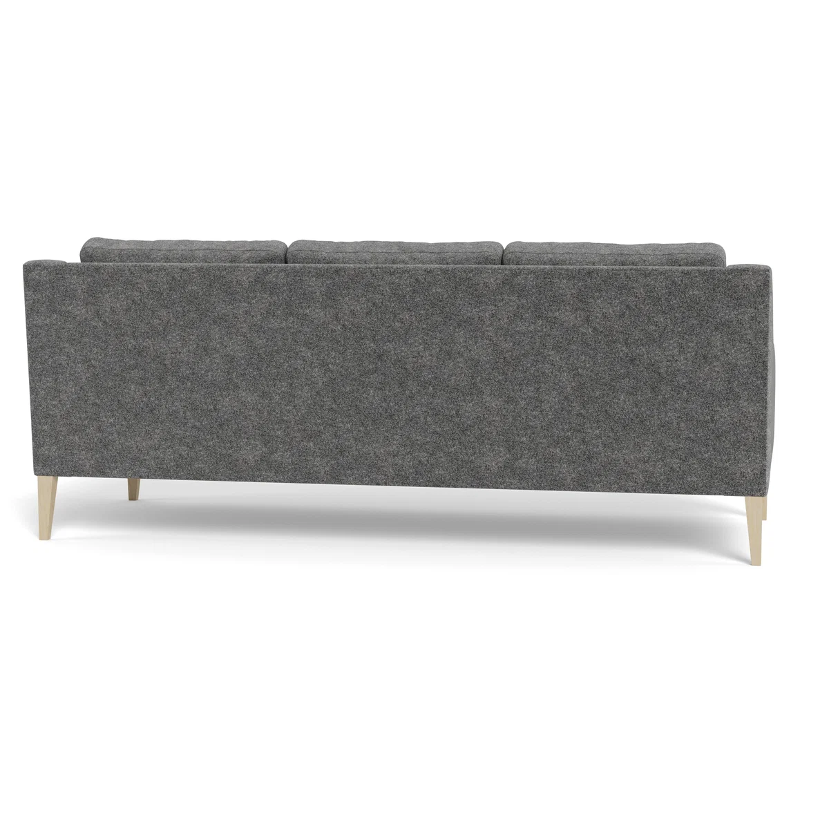 Heal's Richmond 4 Seater Sofa Melton Wool Shale WALNUT – image 5