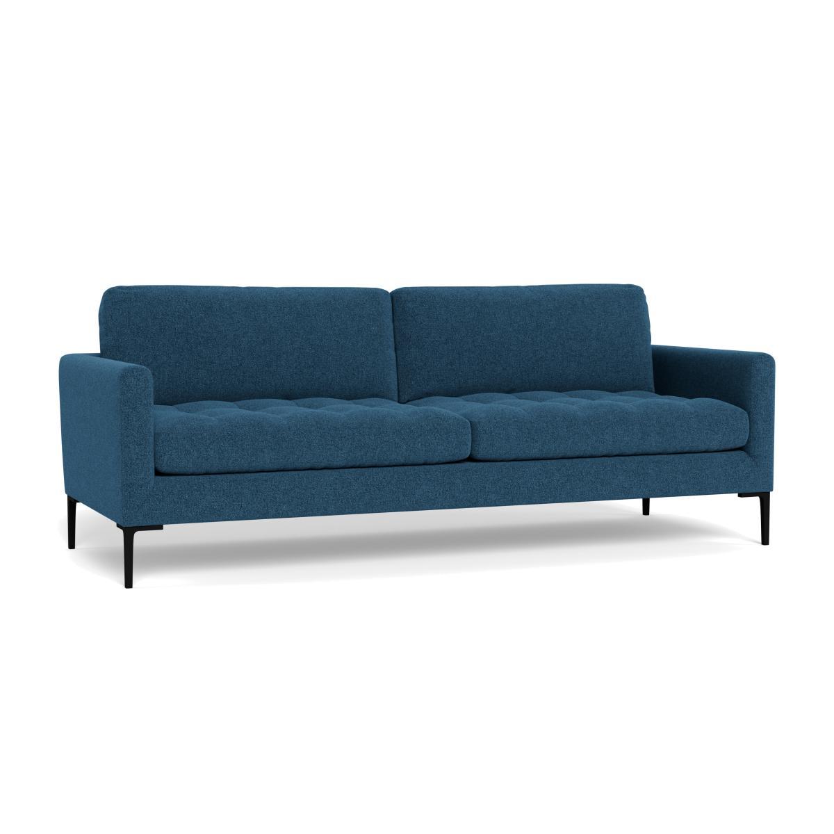 Heal's Eton 4 Seater Sofa Texture Ink Black Feet - Heal's UK Furniture – image 1