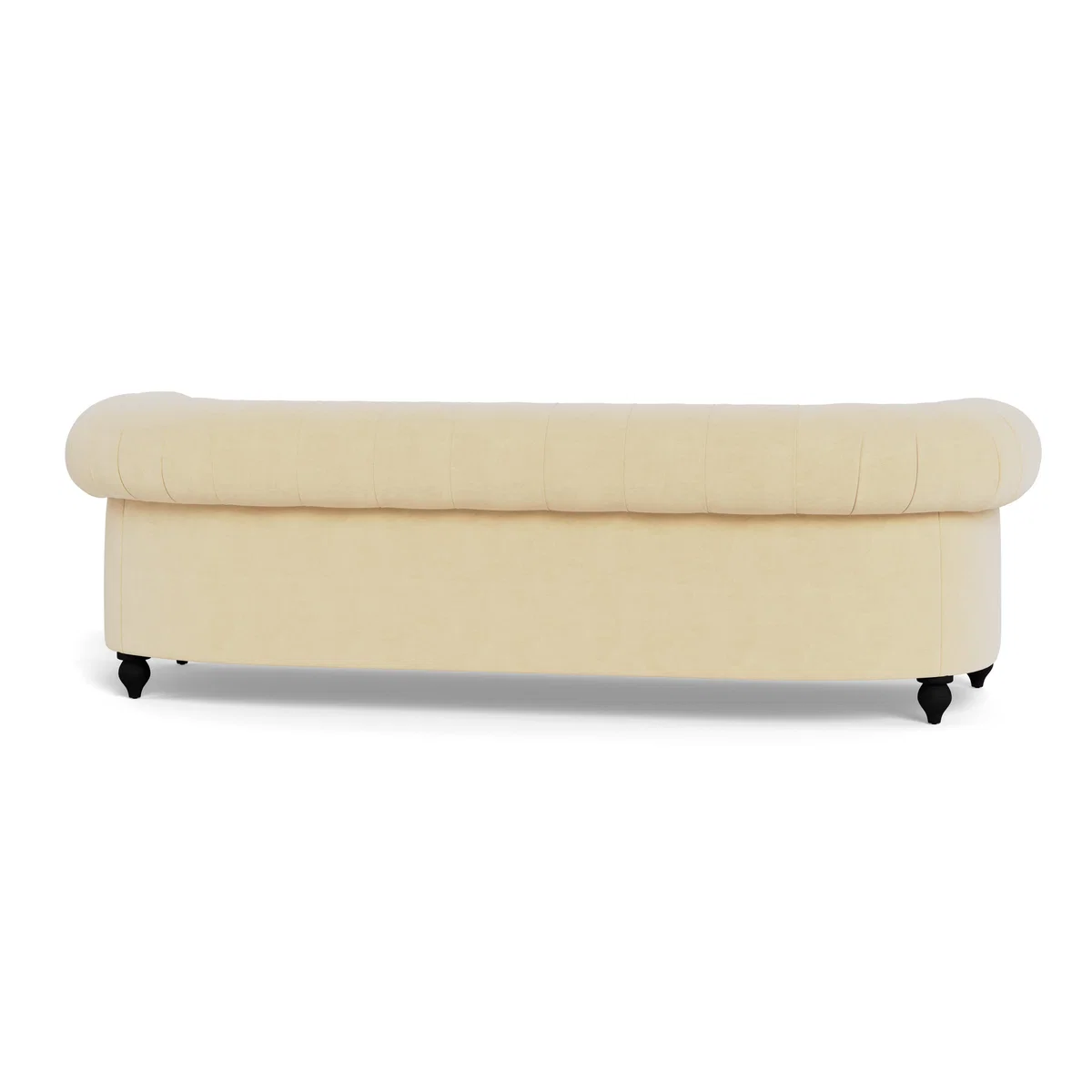 Heal's Fitzrovia 4 Seater Sofa Smart Luxe Velvet Biscuit Black Feet - Heal's UK Furniture – image 5