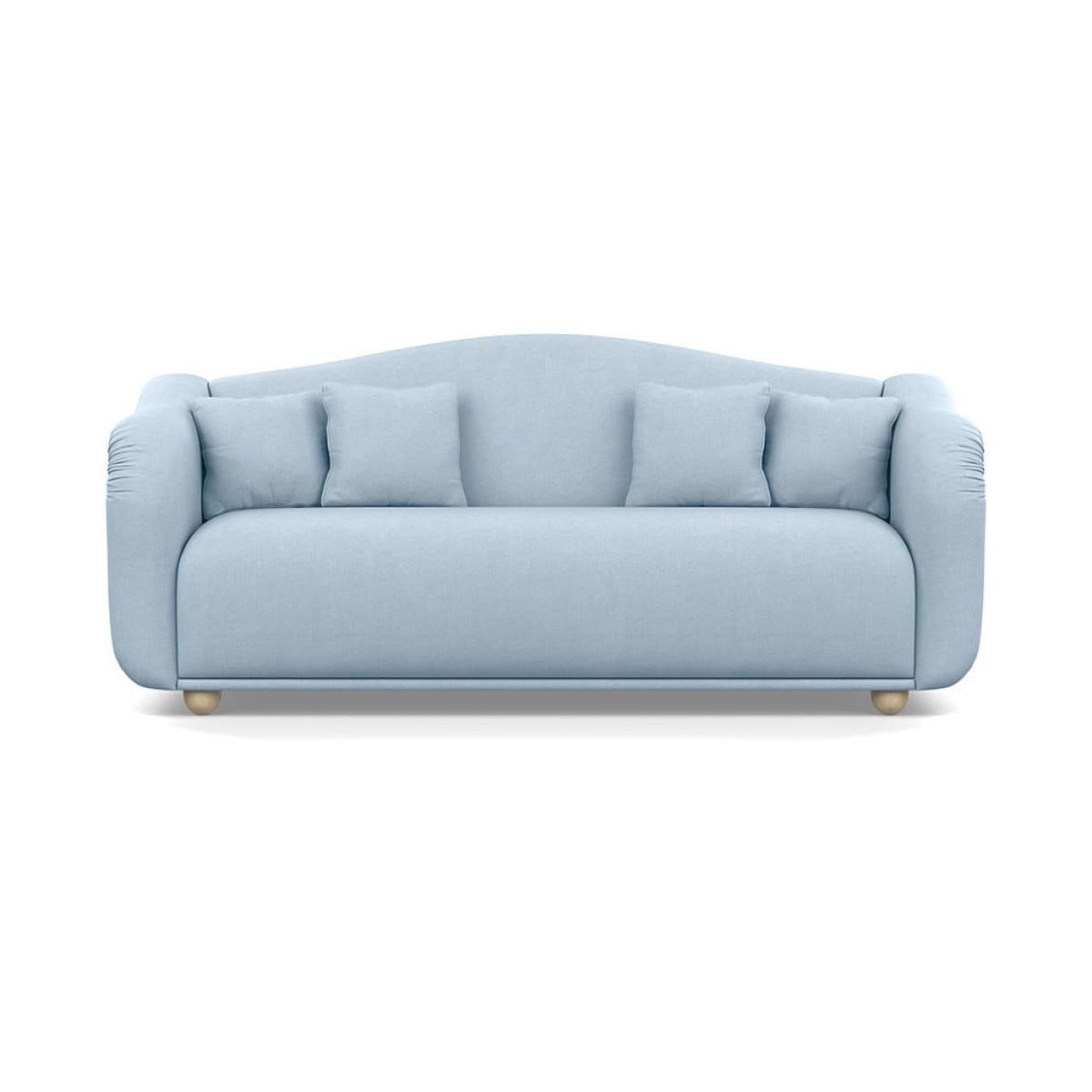 Heal's Tetbury 4 Seater Sofa Capleo Linen-Cotton Sea Shanty  Natural Beech Feet – image 2