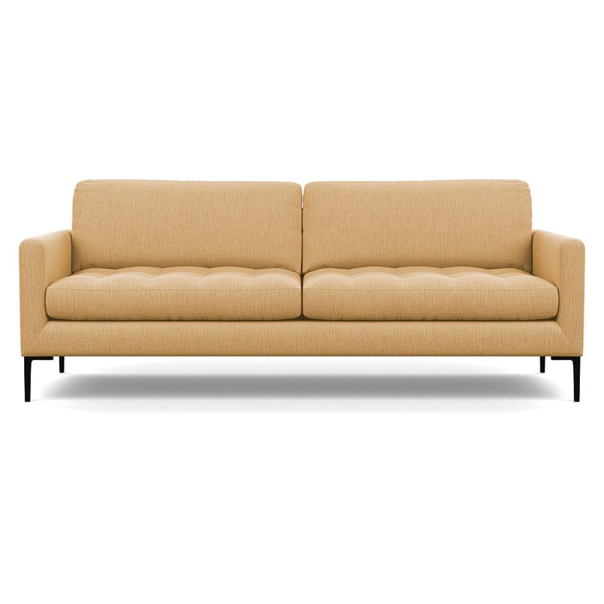 Heal's Eton 4 Seater Sofa Smart Linen Mix Sand Black Feet – image 2