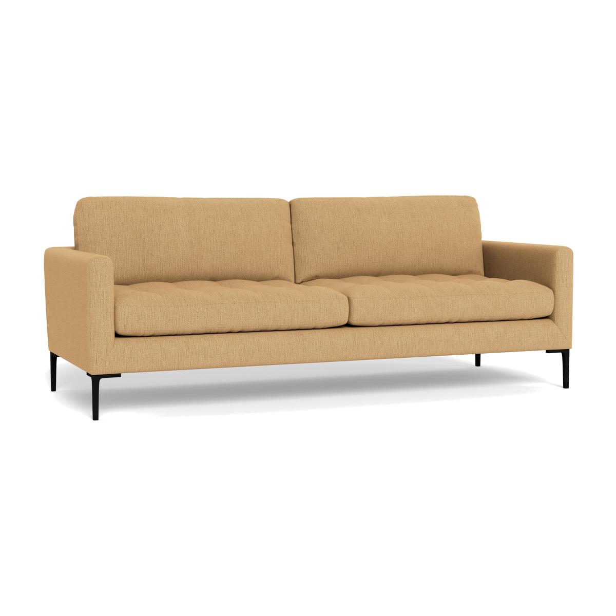 Heal's Eton 4 Seater Sofa Smart Linen Mix Sand Black Feet – image 1