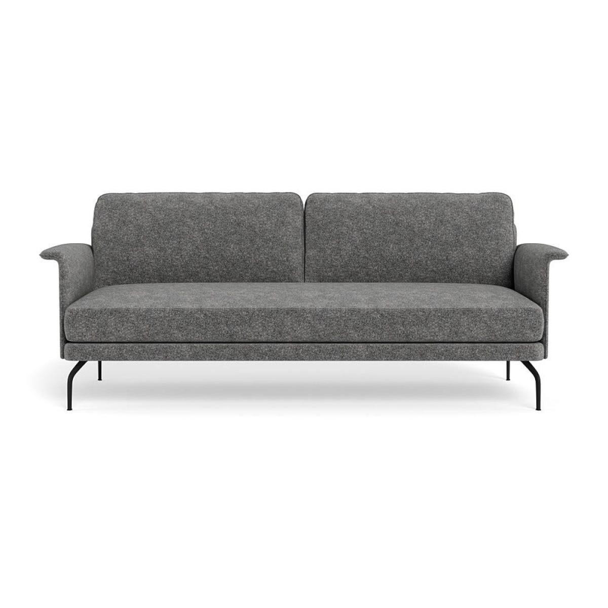 Heal's Iver 4 Seater Sofa Melton Wool Shale Black Feet – image 2