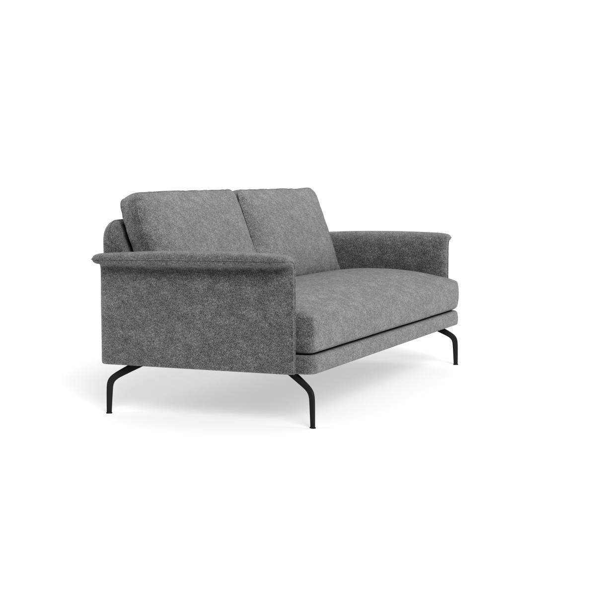Heal's Iver 4 Seater Sofa Melton Wool Shale Black Feet – image 3