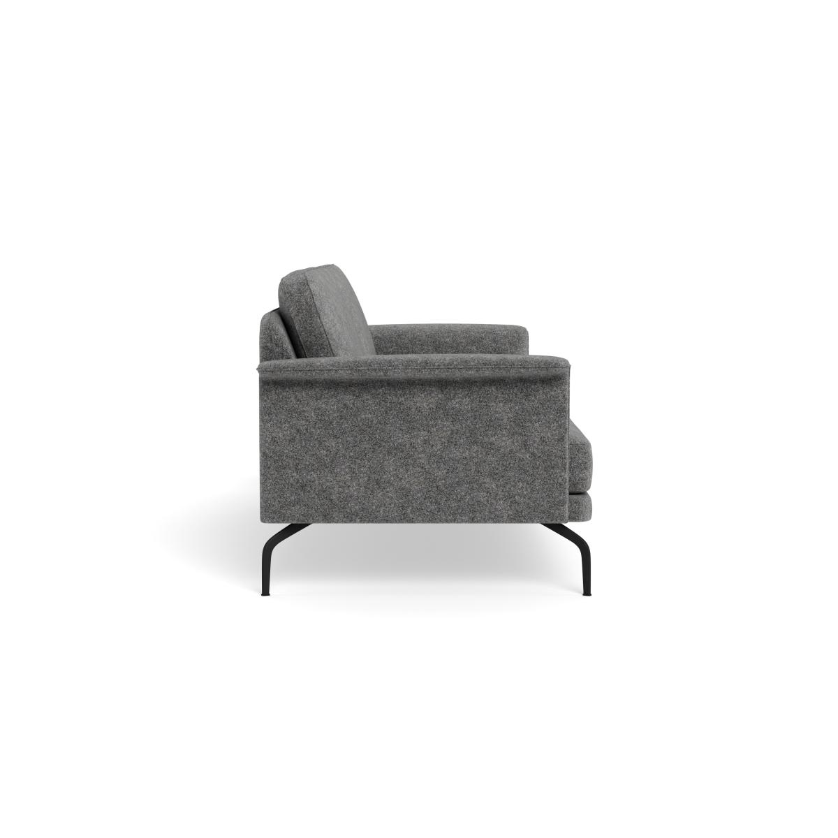 Heal's Iver 4 Seater Sofa Melton Wool Shale Black Feet – image 4