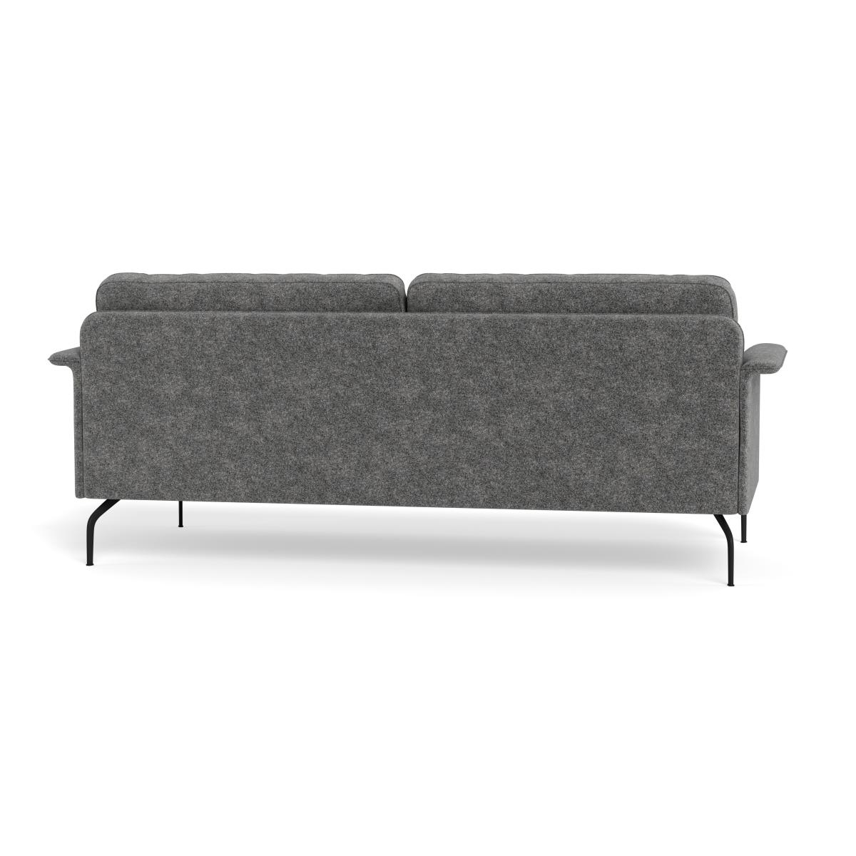 Heal's Iver 4 Seater Sofa Melton Wool Shale Black Feet – image 6