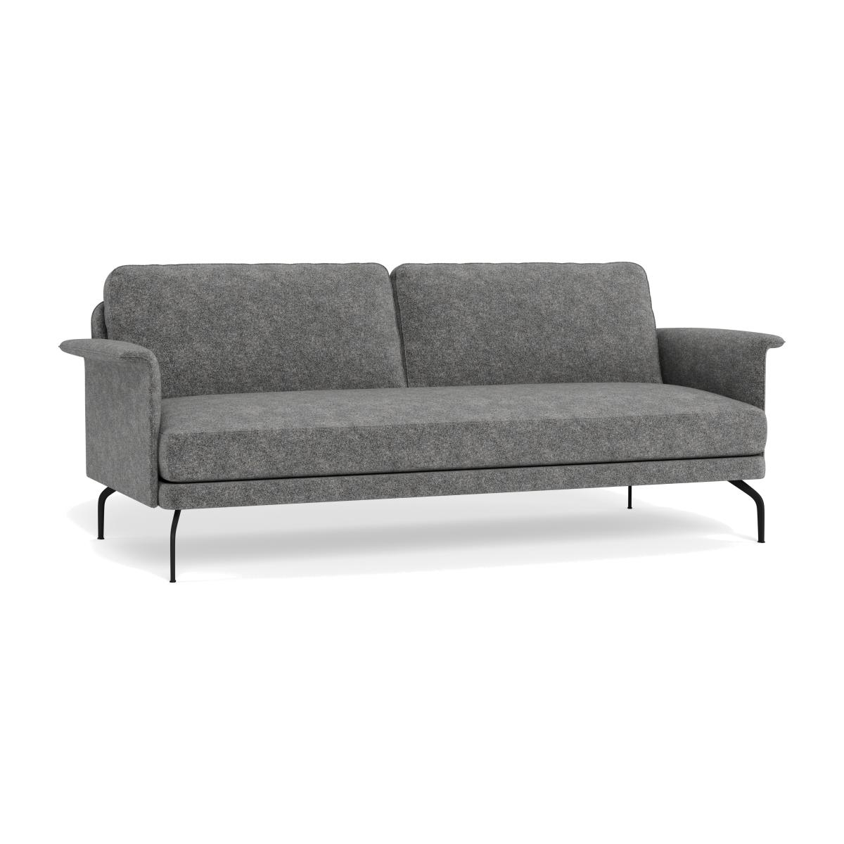 Heal's Iver 4 Seater Sofa Melton Wool Shale Black Feet – image 1