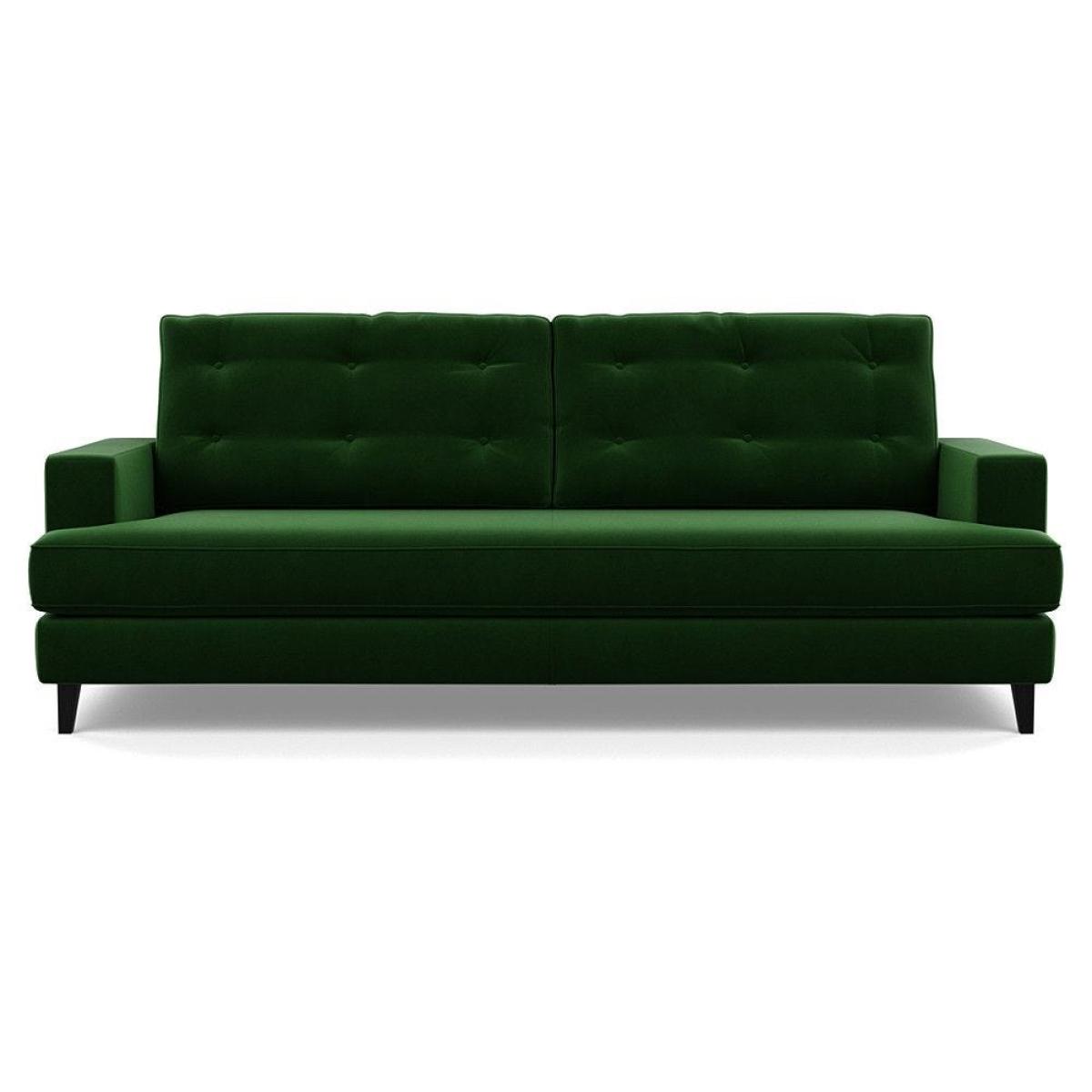 Heal's Mistral 4 Seater Sofa Smart Velvet Jade Black Feet - Heal's UK Furniture – image 20