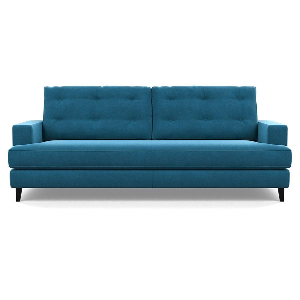 Heal's Mistral 4 Seater Sofa Smart Velvet Jade Black Feet - Heal's UK Furniture – image 76