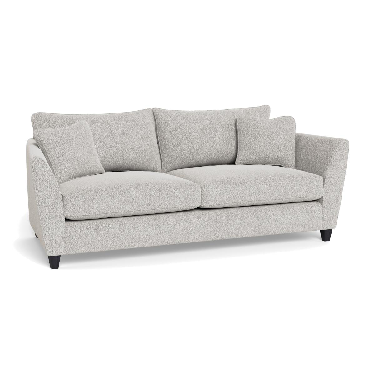 Heal's Torino 4 Seater Sofa Chunky Boucle Ecru Black Feet – image 1