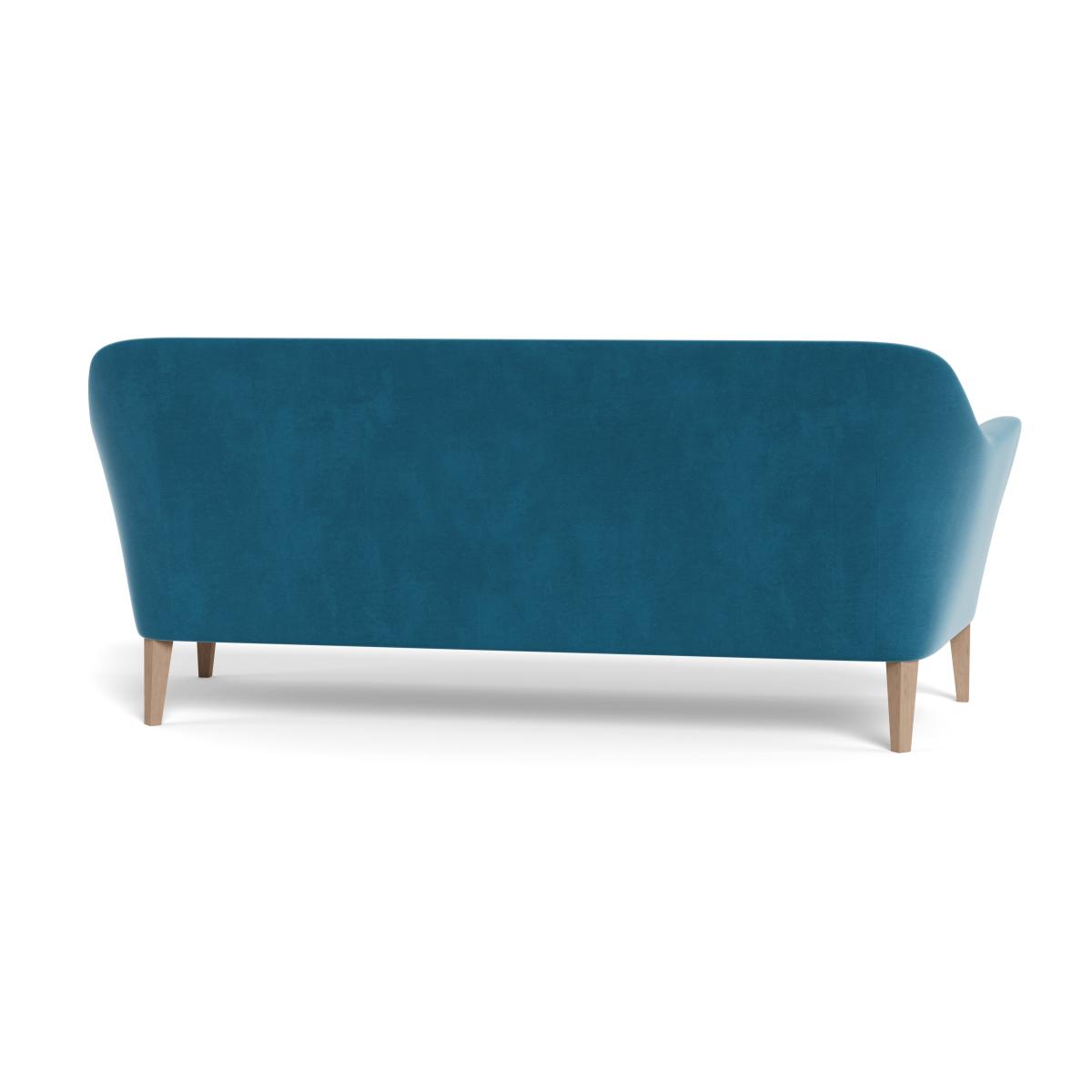 Heal's Wallis 4 Seater Sofa Smart Velvet Ocean Stained Oak Feet – image 6